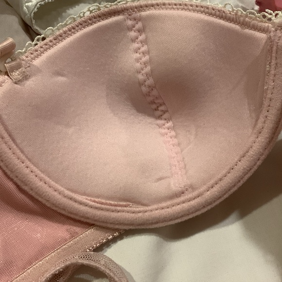 Dusty rose matching bra and thong set 36B Rampage - Picture 13 of 16